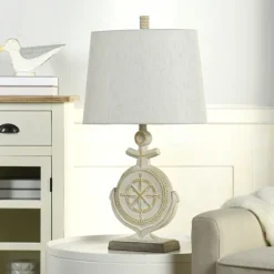 Ivory Nautical Anchor Table Lamp-Kirkland's Home Clearance
