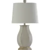 Ivory Wirebrushed Oval Table Lamp-Kirkland's Home Hot