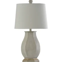 Ivory Wirebrushed Oval Table Lamp-Kirkland's Home Hot
