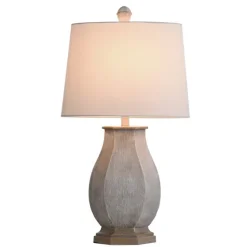 Ivory Wirebrushed Oval Table Lamp-Kirkland's Home Hot