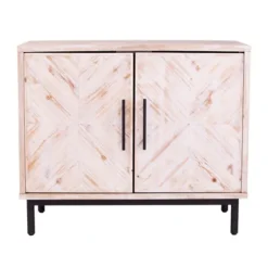Ivory Wood 2-Door X-Panel Cabinet-Kirkland's Home Best