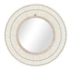 Ivory Woven Bamboo Sunburst Wall Mirror-Kirkland's Home Cheap