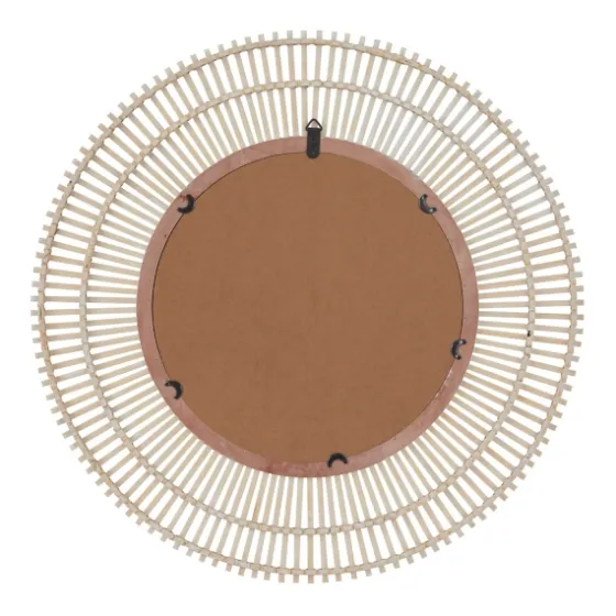 Ivory Woven Bamboo Sunburst Wall Mirror-Kirkland's Home Cheap