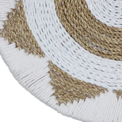 Ivory Woven Cotton Round 3-Pc. Wall Decoration-Kirkland's Home Clearance