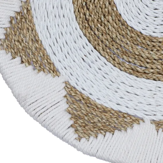 Ivory Woven Cotton Round 3-Pc. Wall Decoration-Kirkland's Home Clearance