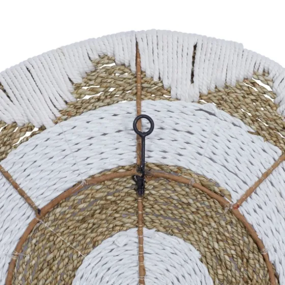Ivory Woven Cotton Round 3-Pc. Wall Decoration-Kirkland's Home Clearance
