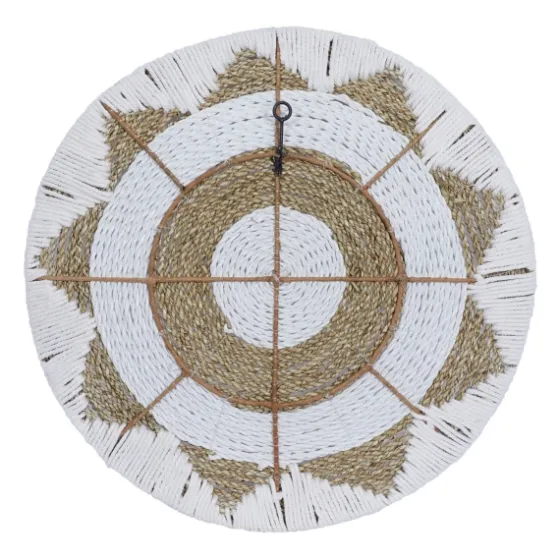 Ivory Woven Cotton Round 3-Pc. Wall Decoration-Kirkland's Home Clearance