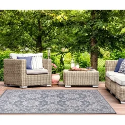 Ivy Indoor/Outdoor Area Rug, 4X7-Kirkland's Home Store
