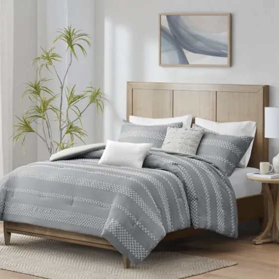 Jacquard 5-Pc. Full/Queen Comforter Set-Kirkland's Home Cheap