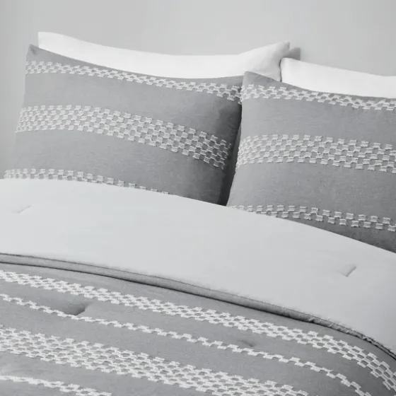 Jacquard 5-Pc. Full/Queen Comforter Set-Kirkland's Home Cheap
