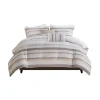 Jacquard Stripe 5-Pc. Cali King Comforter Set-Kirkland's Home Shop