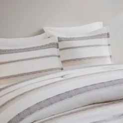 Jacquard Stripe 5-Pc. Cali King Comforter Set-Kirkland's Home Shop