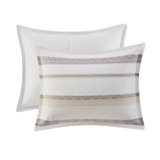 Jacquard Stripe 5-Pc. Full/Queen Comforter Set-Kirkland's Home Fashion