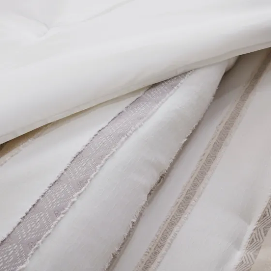 Jacquard Stripe 5-Pc. Full/Queen Comforter Set-Kirkland's Home Fashion