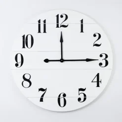 Jake And Black Wooden Wall Clock-Kirkland's Home Outlet