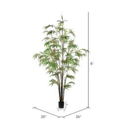 Japanese Bamboo Tree In Black Planter, 6 Ft.-Kirkland's Home Cheap