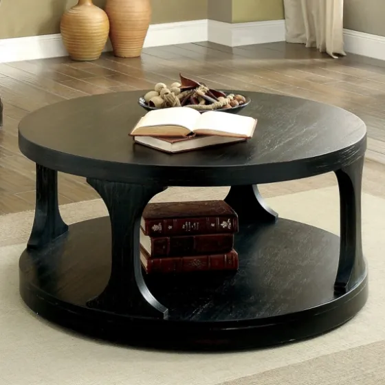 Jarrod Antique Wood Grain Shelf Coffee Table-Kirkland's Home Flash Sale