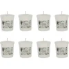 Jasmine Flower Votive Candles, Set Of 8-Kirkland's Home Hot