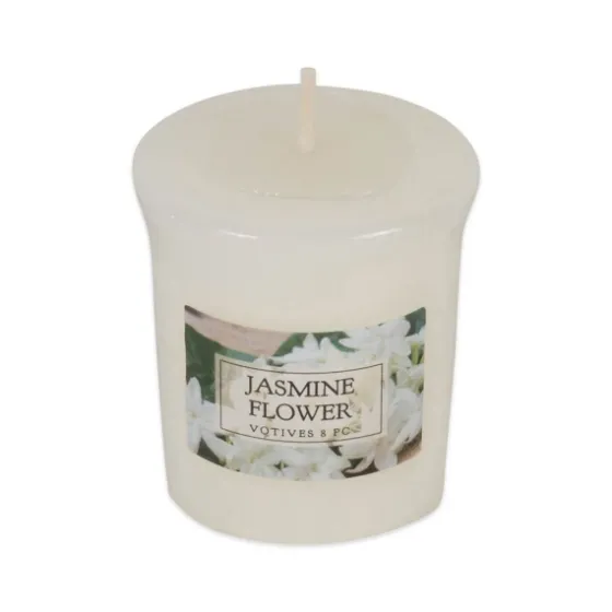Jasmine Flower Votive Candles, Set Of 8-Kirkland's Home Hot