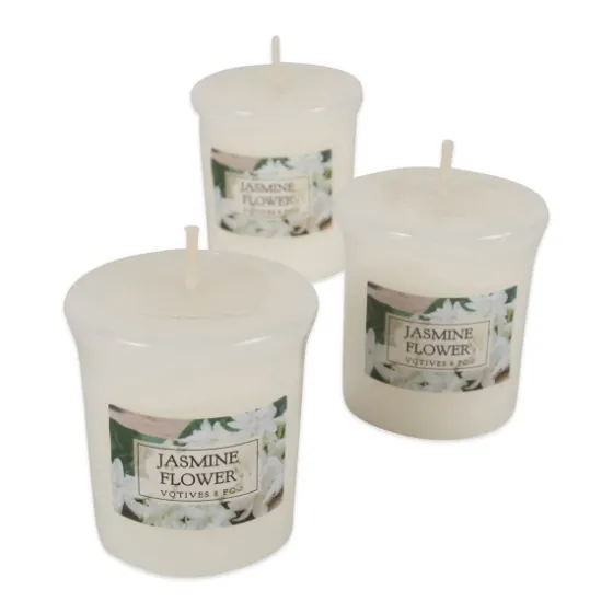 Jasmine Flower Votive Candles, Set Of 8-Kirkland's Home Hot