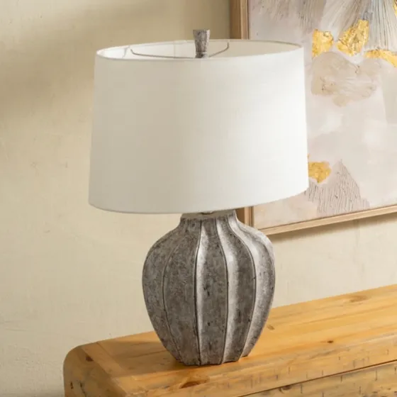 Jaxson Stone Gray Table Lamp-Kirkland's Home Shop