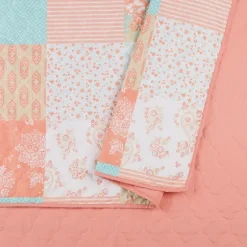 Jessica Simpson Coral Ikigai King Quilt Set-Kirkland's Home Clearance