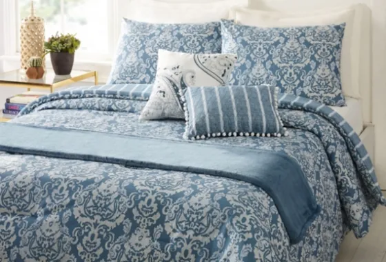 Jessica Simpson Damask Queen Comforter Set-Kirkland's Home Clearance