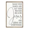 Jesus And Germs Are Everywhere Wall Plaque-Kirkland's Home Discount