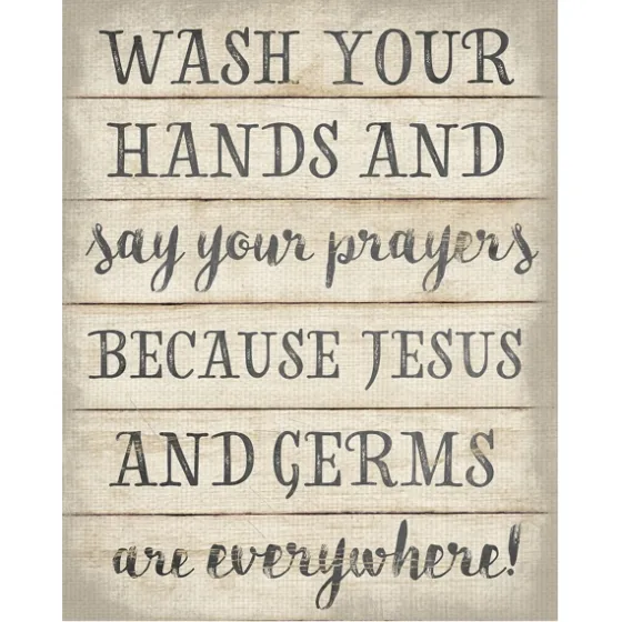 Jesus And Germs Canvas Art Print-Kirkland's Home Store