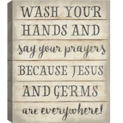 Jesus And Germs Canvas Art Print-Kirkland's Home Store