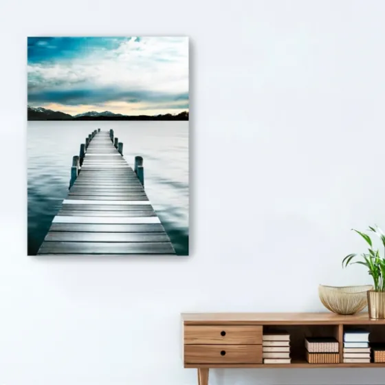 Jetty Dock Giclee Canvas Art Print, 48X36 In.-Kirkland's Home Best