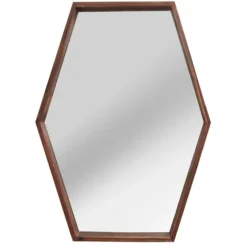 Jojo Wood Hexagon Wall Mirror-Kirkland's Home Flash Sale