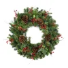 Jolly Pine Sprigs And Red Berries Wreath-Kirkland's Home Store