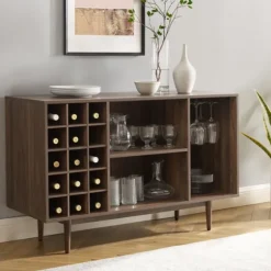 Josette Wood Open Wine Cabinet-Kirkland's Home Hot