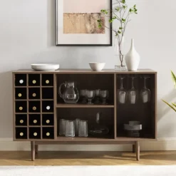 Josette Wood Open Wine Cabinet-Kirkland's Home Hot