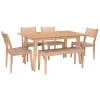 Judith Natural Woven Rope 6-Pc. Dining Set-Kirkland's Home Clearance
