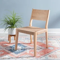 Judith Natural Woven Rope Dining Chairs, Set Of 2-Kirkland's Home Clearance
