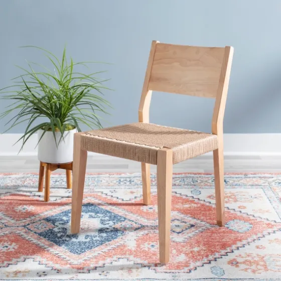 Judith Natural Woven Rope Dining Chairs, Set Of 2-Kirkland's Home Clearance