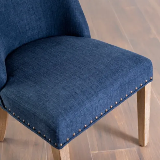 Julia Navy Upholstered Dining Chair-Kirkland's Home Flash Sale