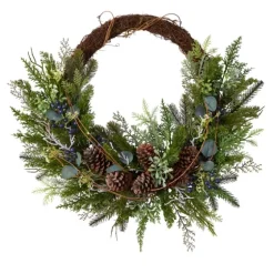 Juniper And Evergreen Vine Wreath-Kirkland's Home Clearance