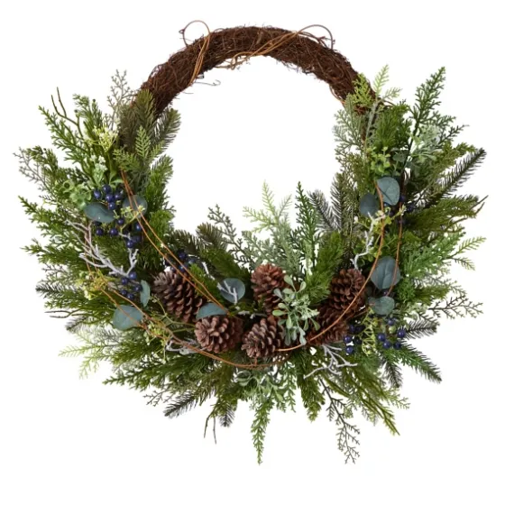 Juniper And Evergreen Vine Wreath-Kirkland's Home Clearance