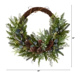 Juniper And Evergreen Vine Wreath-Kirkland's Home Clearance