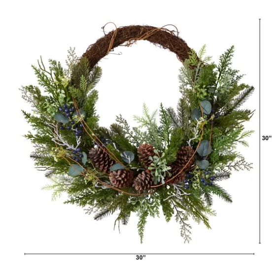 Juniper And Evergreen Vine Wreath-Kirkland's Home Clearance
