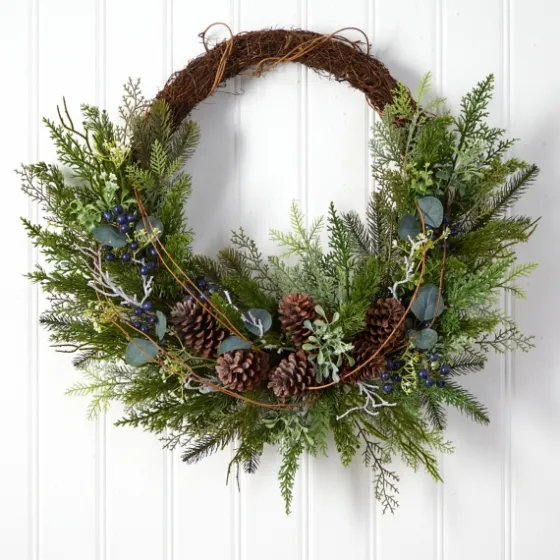 Juniper And Evergreen Vine Wreath-Kirkland's Home Clearance