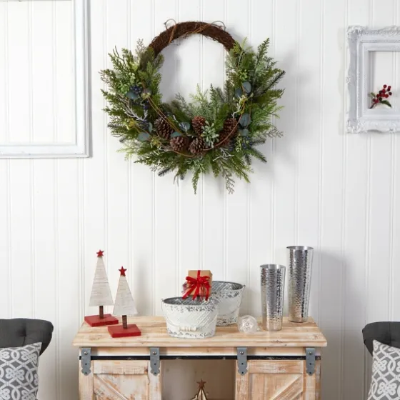 Juniper And Evergreen Vine Wreath-Kirkland's Home Clearance