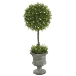 Juniper Ball Tree In Pedestal Urn-Kirkland's Home Online