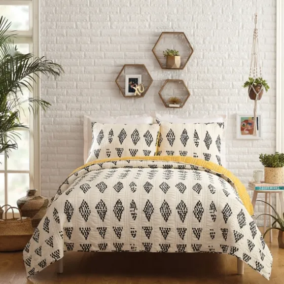Justina Blakeney Beaded 3-Pc. King Quilt Set-Kirkland's Home Outlet