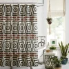 Justina Blakeney Black Hypnotic Shower Curtain-Kirkland's Home Online