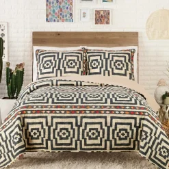 Justina Blakeney Black Hypnotic Queen Quilt Set-Kirkland's Home Discount