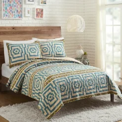 Justina Blakeney Blue Hypnotic King Quilt Set-Kirkland's Home Flash Sale